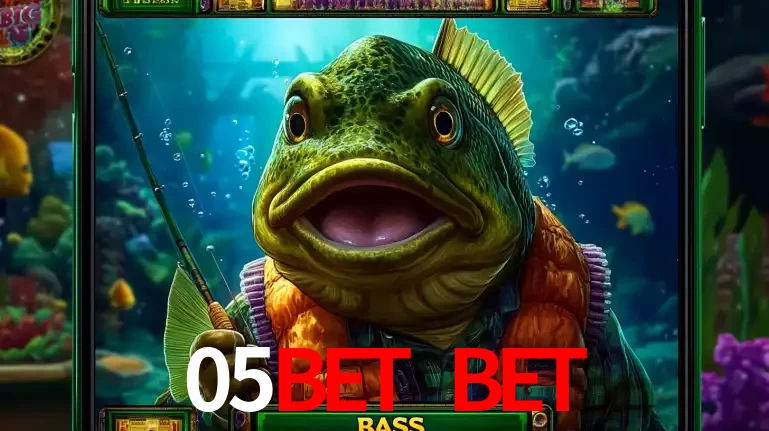 Personagem de peixe pescador do popular jogo de slot com tema de pescaria, uma das emocionantes opções de caça-níqueis para jogar e ganhar no cassino 05bet bet.